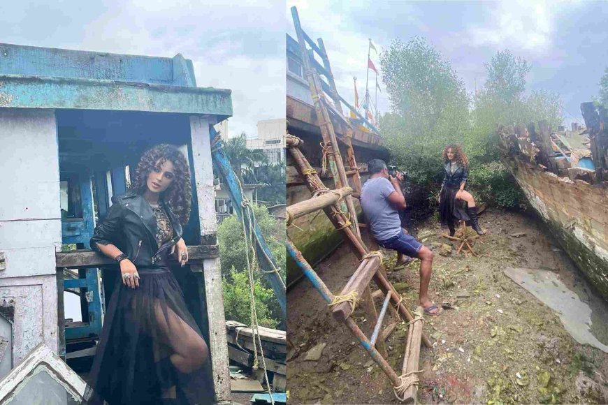 Seerat Kapoor shoots at a Rusty location, risking her life. Check out the pictures now