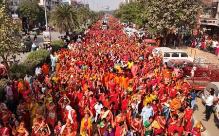 Grand Kalash Yatra organised ahead of historic Shiv Mahapuran Katha in Surat
