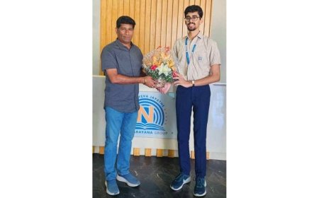 NARAYANA CO – KAVERI BHAVAN student Kushagra Gupta Karnataka State topper in JEE Mains