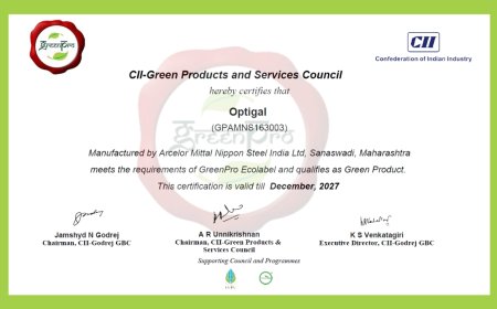 AM/NS India’s Coated Products Secure Prestigious GreenPro Ecolabel Certification as Green Products