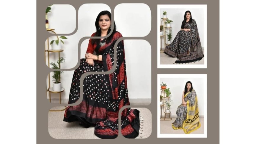 How to Spot Genuine Ajrakh Saree Online and Avoid Fake Machine Prints