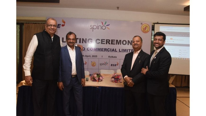 Spinaroo Commercial Makes a Grand Debut on the BSE SME Board