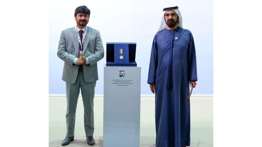 Siddharth Balachandran Receives Mohammed bin Rashid Al Maktoum Medal for Philanthropy