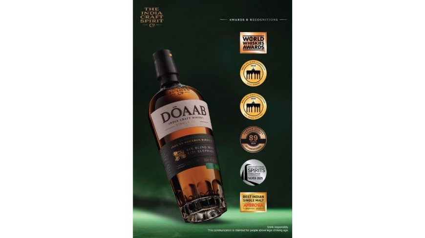DOAAB India Craft Whisky Crowned ‘India Whisky of the Year 2025’ On the Global Stage