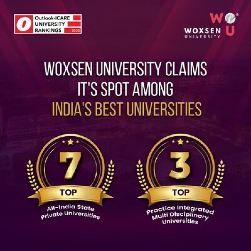 Woxsen University Claims Its Spot Among India's Best Universities in Outlook-ICARE Rankings 2025