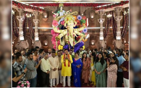 Whispering into Lord Ganesha’s Ear Fulfills Wishes – Every Year 50 to 80 Devotees Place Idols in Gratitude at the Mandap