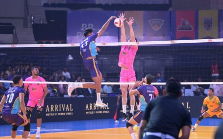 PVL 2025 Season 4 (Match 26) – Chennai Blitz storm into top four with commanding 3-0 victory over Delhi Toofans