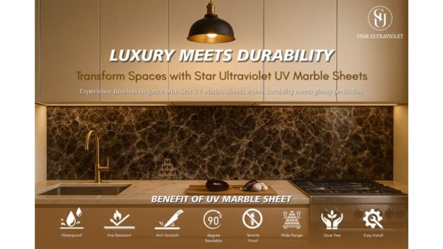 Elevate Interiors with Star Ultraviolet UV Marble Sheets