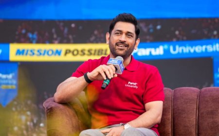 ‘Choose What Matters’: MS Dhoni Engages with Students at Parul University’s Mission Possible 2025