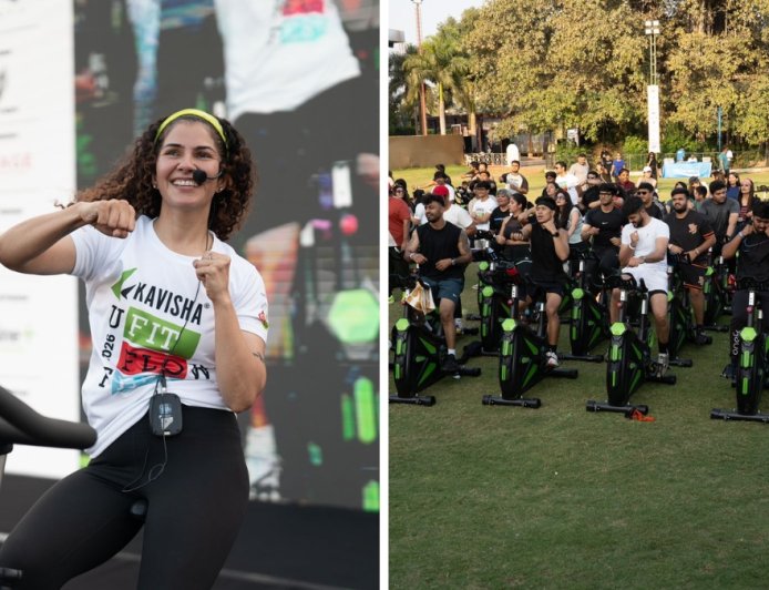 Over 1,000 participate in Kavisha UFIT Flow Fest, India’s first spin rave event more than 100 people spin at one time