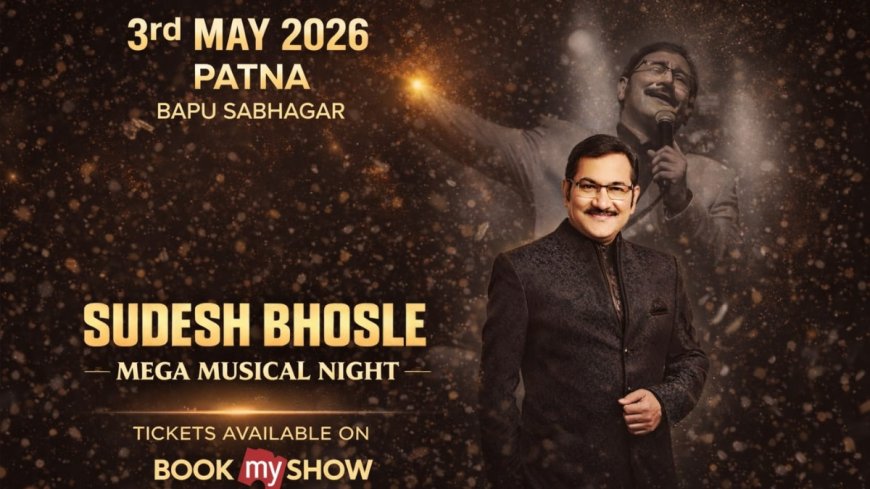 Sudesh Bhosle’s Mega Musical Night in Patna on May 3, More than 5000 audience members to enjoy a melodious evening of music