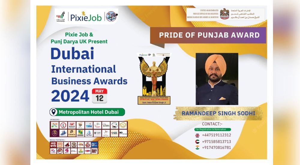 "Renowned Sikh Journalist Ramandeep Singh Sodhi to Receive 'Best Journalist Of Punjabi Diaspora Award' in Dubai"